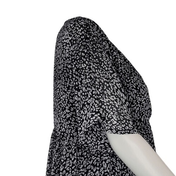 Umgee Black & White Short Sleeve Dress - Picture 5 of 12